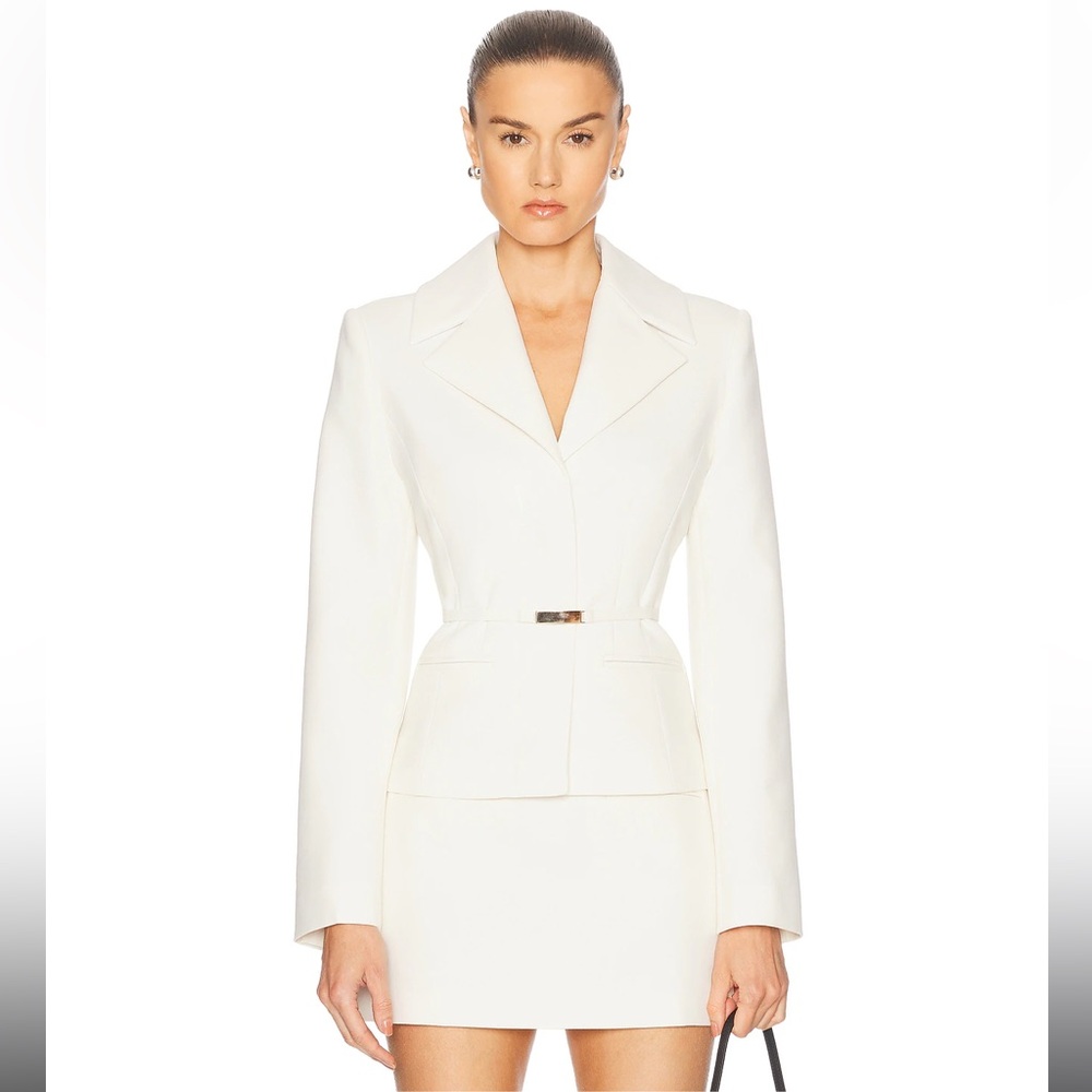 L'Academie Cream Tailored Blazer